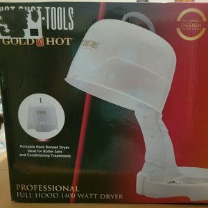 Hard hooded hair dryer